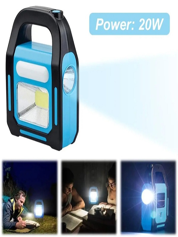 Hurry Bolt Solar Work Light Rechargeable Emergency Light