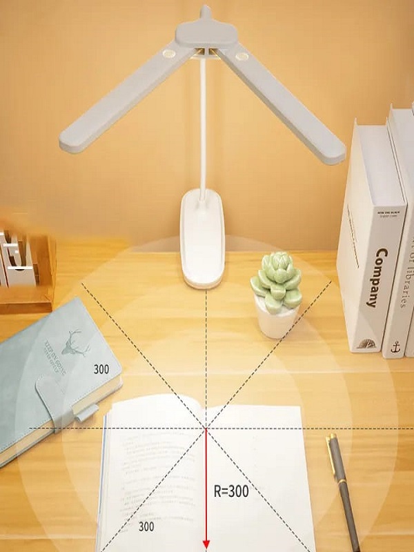 Rechargeable 360° Flexible LED Table Lamp – Dual Head Study and Reading