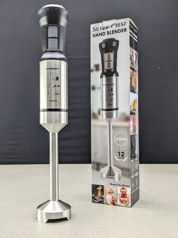Silver Crest 4 Blade Hand Blender 600Watt 2 Speed 