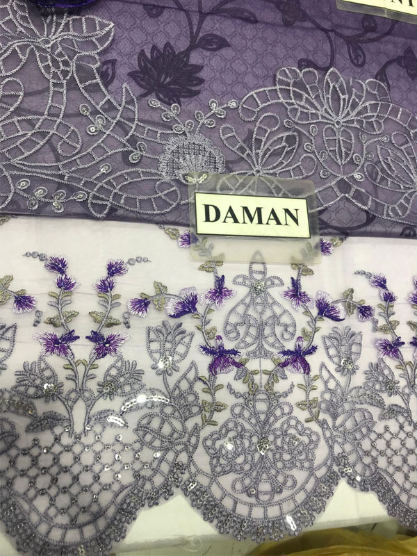Double Shaded Printed Lawn Dress With 4-Sided Embroidered Chiffon Dupatta (Unstitched) (DRL-2454)
