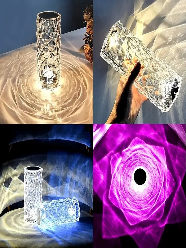 LED Crystal Lamp Rose Crystal Diamond Table Lamp