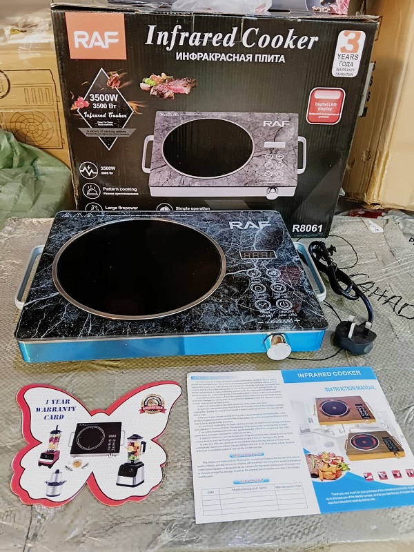 RAF Electric Stove Infrared Cooker Hot Plate 3500 Watt