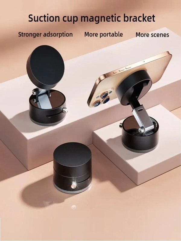 Car Mobile Holder - Vacuum Suction Cup Magnetic Bracket