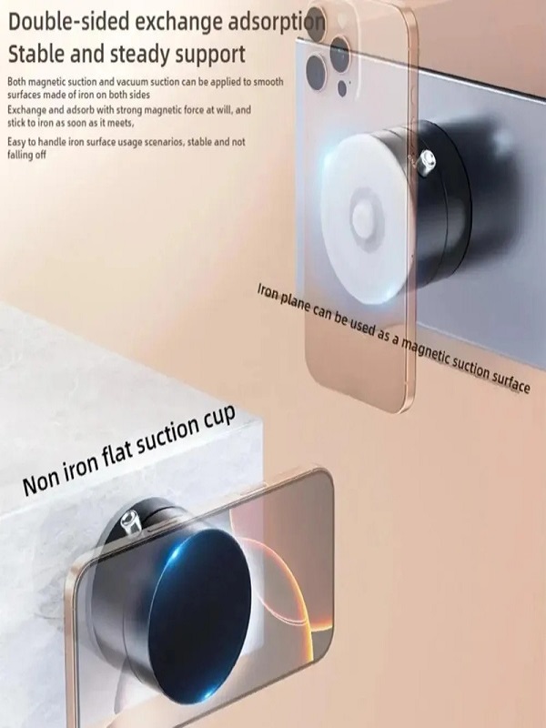 Car Mobile Holder - Vacuum Suction Cup Magnetic Bracket