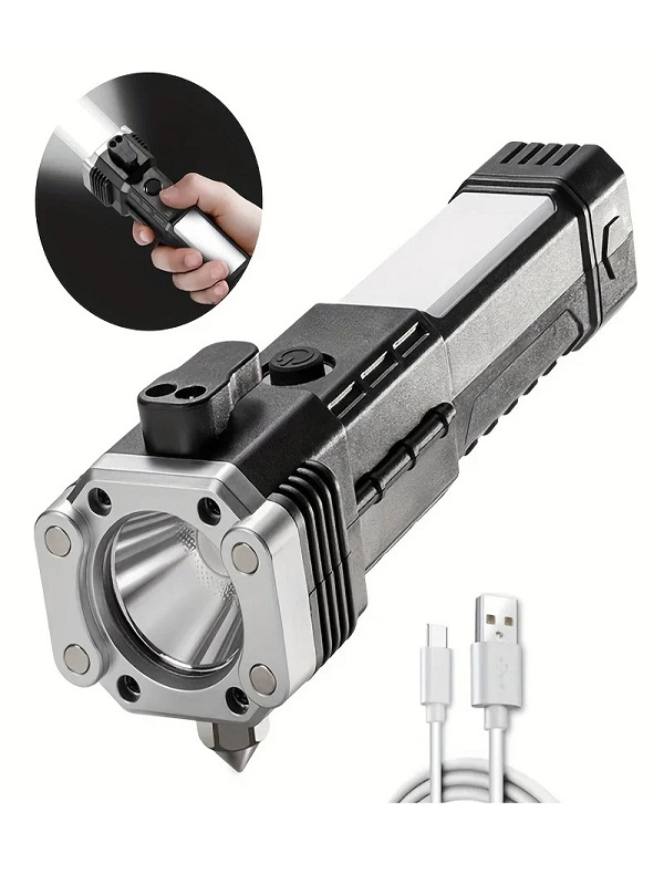 Flashlight with Emergency Glass Breaker