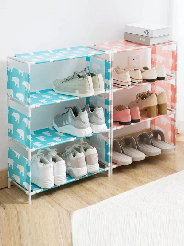 4 Layers Printed Shoe Rack
