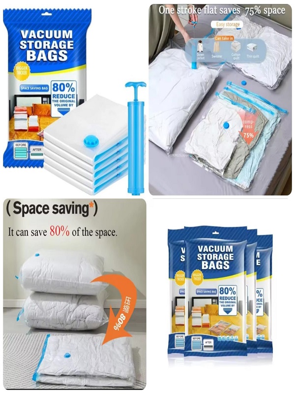 Reuseble Vaccum Storage Sealed Bags with Suction Pump
