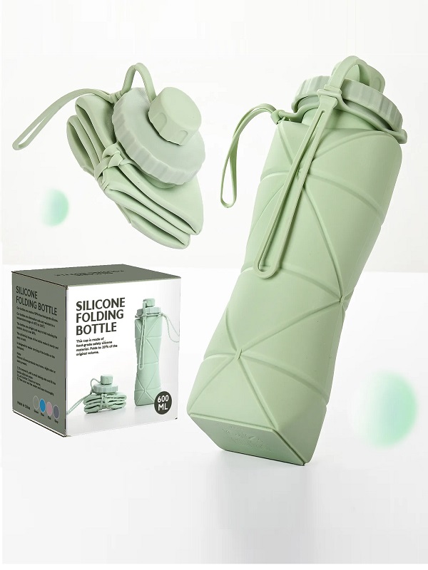 Silicone Folding Water Bottle – Collapsible, Leak-Proof & Travel-Friendly