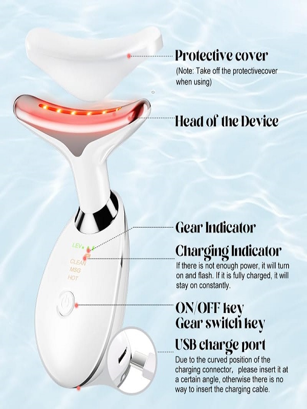 Intense Pulsed Light Wrinkle Reducing Instrument – Anti-Aging Neck & Face Massager (ES-1081)