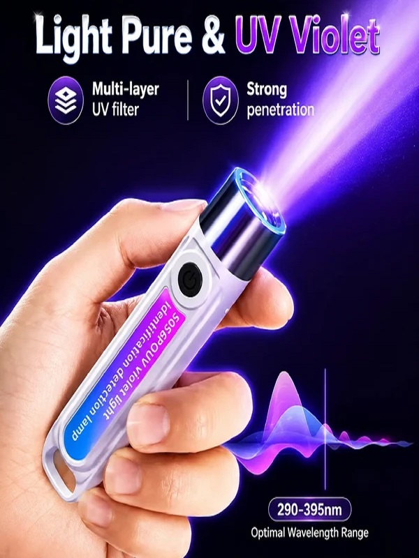 Handheld UV Money Detector – Portable Fake Note Checker Light (K-206)