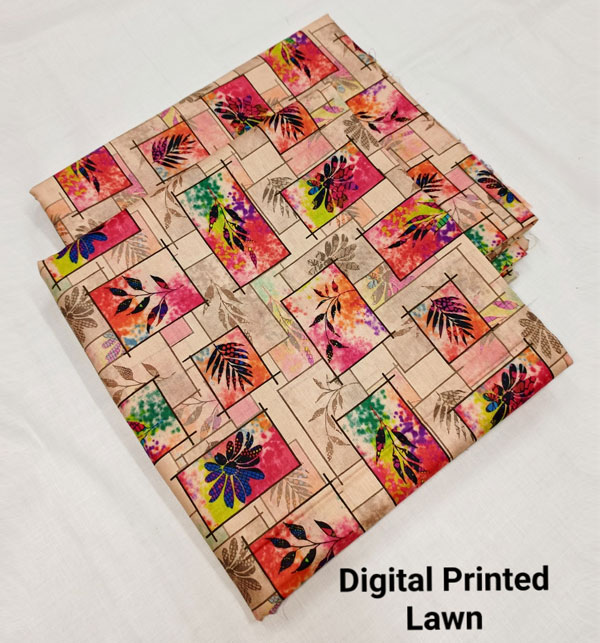 2 PCs Digital Printed Lawn Dress 2024 (Unstitched) (DRL-1552)	