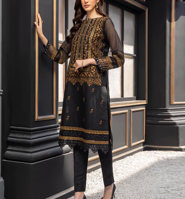 Luxury Lawn Full Embroidered Dress 2-Pcs Suite (UnStitched) (DRL-1363)