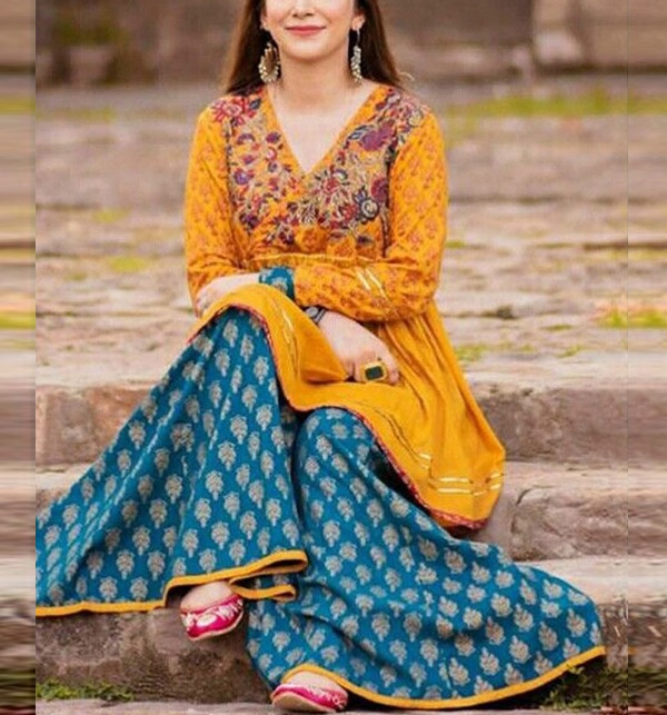 2 Pcs Lawn Embroidered Dress (UnStitched) (DRL-1420)