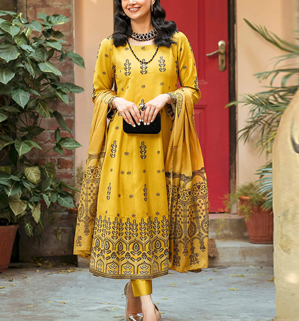 Lawn Embroidered Dress 2 Pcs (UnStitched) (DRL-1444)	