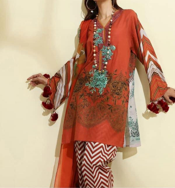 soft Khaddar  Suit Embroidered stitched 3pc with wool shawl winter to clear £22 