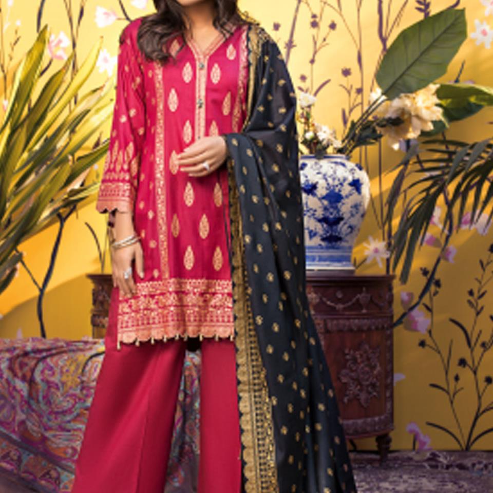 3Pcs RangReza Banarsi Lawn Suits 2020 BY Z.S Textile (RBP-04) (Unstitched)
