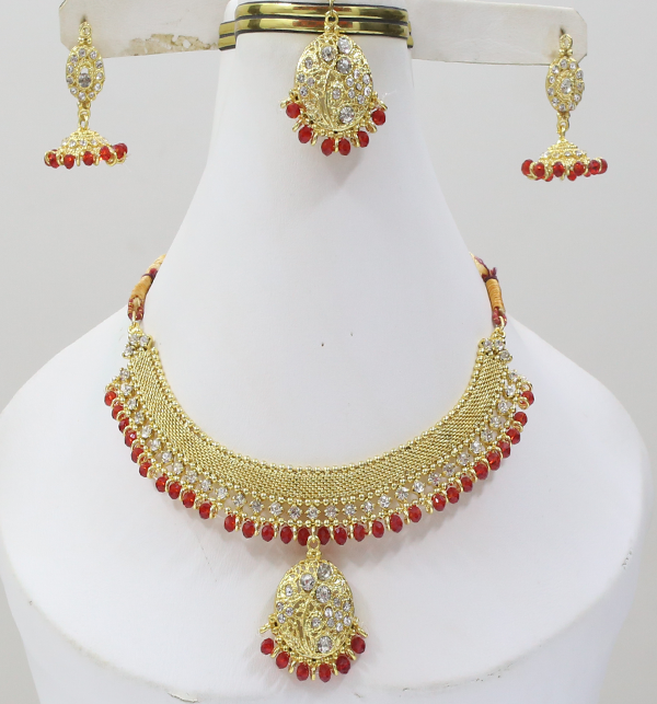 Jewelry Set With Earring & Matha Patti     (PS-423)