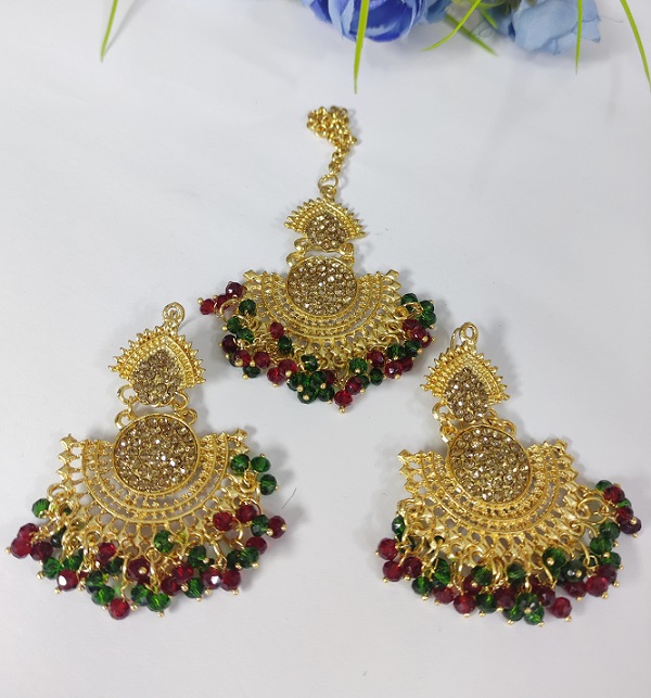 Multicolor Earrings With Matha Patti for Women (PS-504)
