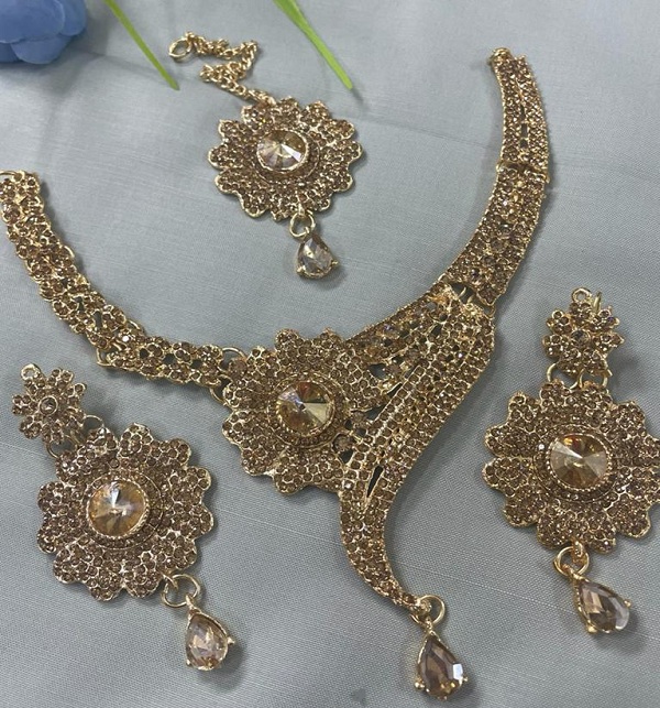 Beautiful Bridal Wedding Necklace Jewellery Set (PS-445)