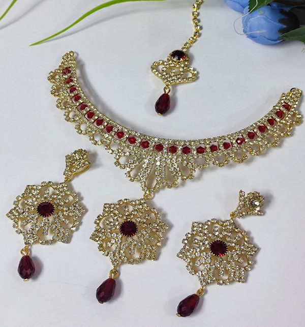 Beautiful Bridal Wedding Necklace Jewellery Set (PS-455)