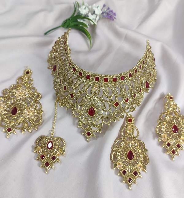 Beautiful Wedding Necklace Jewellery Set (PS-435)