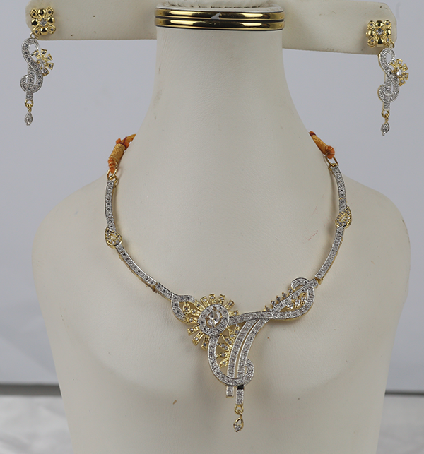 Beautiful Zircone Necklace Set With Earrings (PS-400)