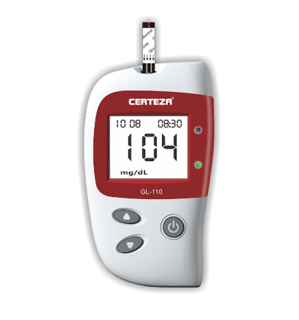 CERTEZA Blood Glucose Monitor With 60 Strips