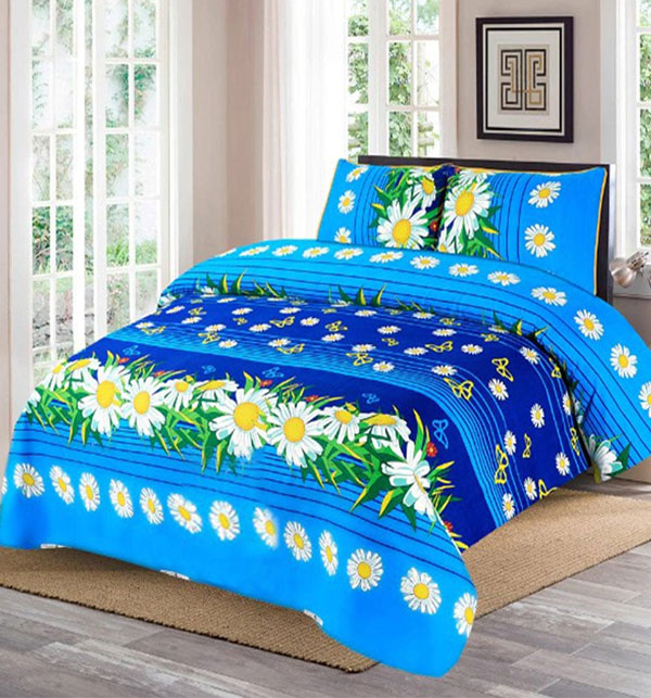 Crystal Cotton King Size Bed Sheet (BCP-150)	