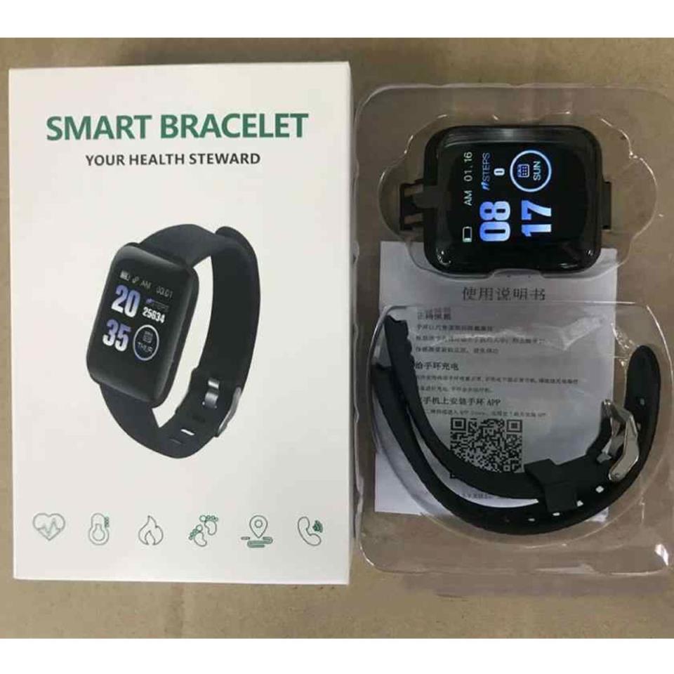 Black Rectangular D13 Smart Watch For Personal Use