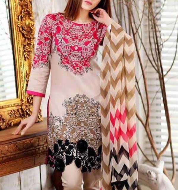 Lawn suits 2025 with chiffon dupatta