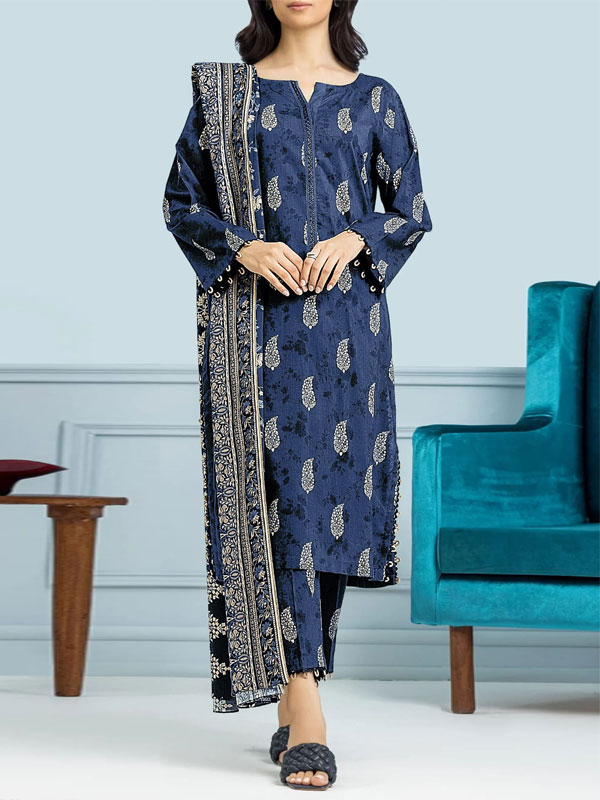 Digital Printed Lawn Dress With Printed Lawn Dupatta & Digital Printed Trouser (Unstitched) (DRL-2127)	