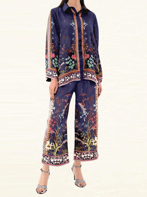 3 Pec Digital Printed Lawn Dress With Printed Lawn Dupatta & Lawn Trouser (Unstitched) (DRL-2287)