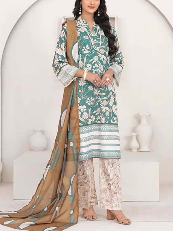 Digital Printed Lawn Dress With Printed Lawn Dupatta & Lawn Trouser (Unstitched) (DRL-2288)