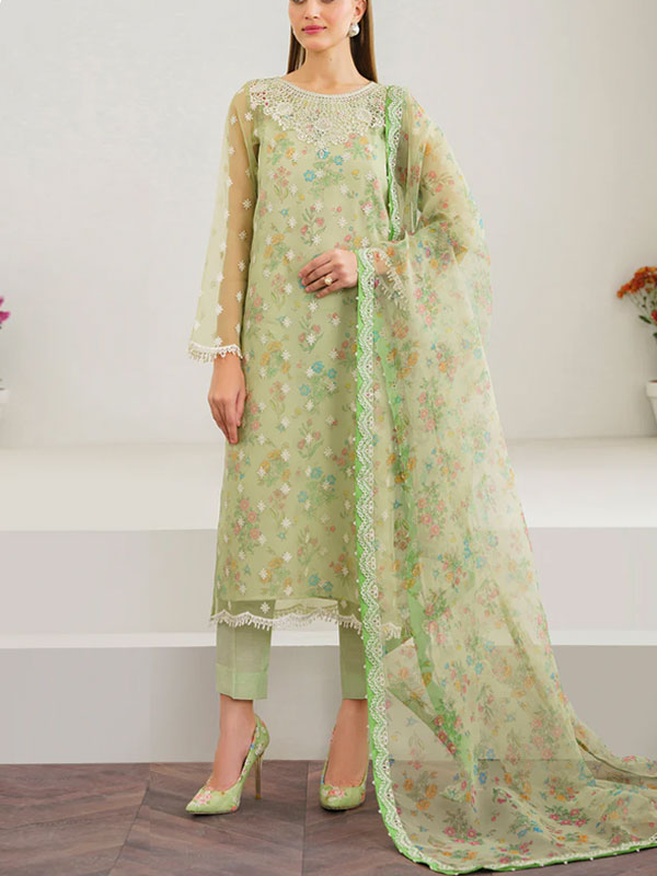 Digital Printed Lawn Dress With Printed Lawn Dupatta & Printed Trouser (Unstitched) (DRL-2098)	