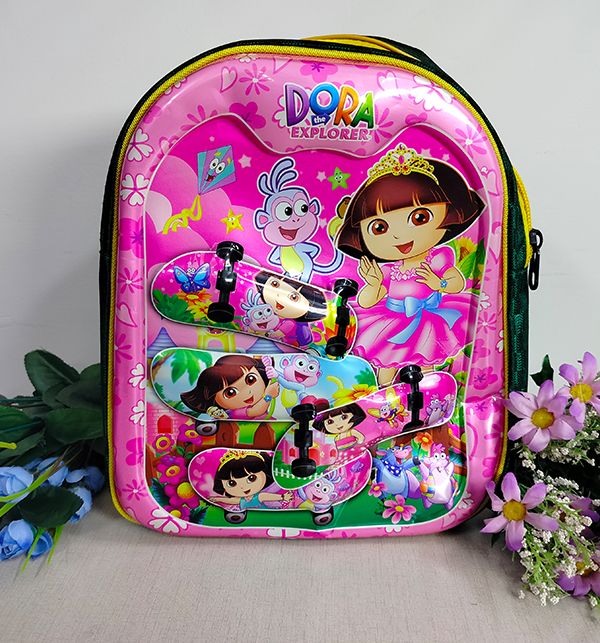 Bags :: Premium Quality School Bag 3D Graphic Dora for Girls - Multicolor