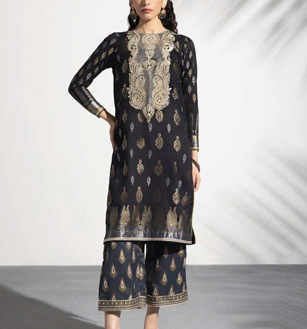 Embroidered Lawn Dress With Chiffon Dupatta (Unstitched) (DRL-1160)