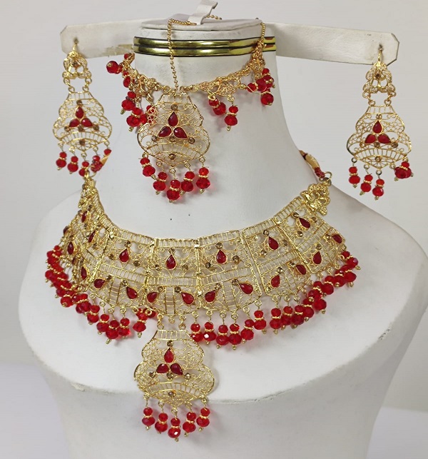 Artificial Necklace Set Earring & Martha Patti (PS-476)