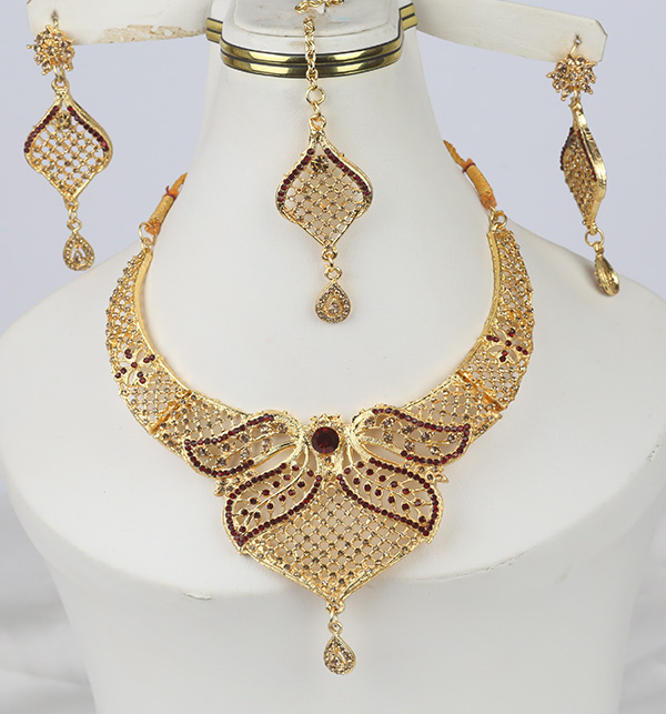 Golden Artificial Jewellery Sets (PS-369)