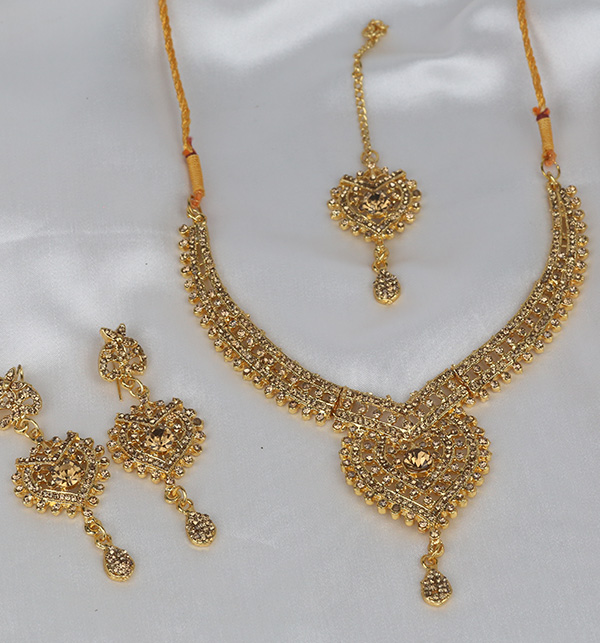 Golden Artificial Jewelry Set  (PS-336)