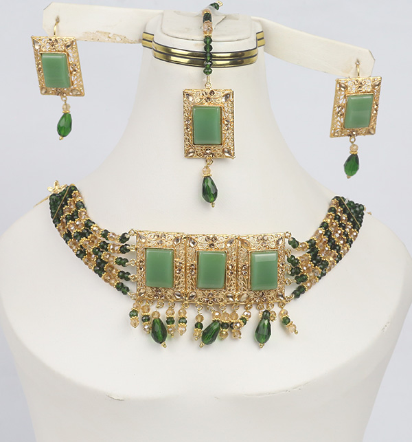 Beautiful Choker Set with Earring For Bridal  (PS-338)