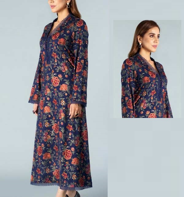 Lawn Front Full Heavy Embroidery Dress 2 Pec Suit (Unstitched) (DRL-1106)