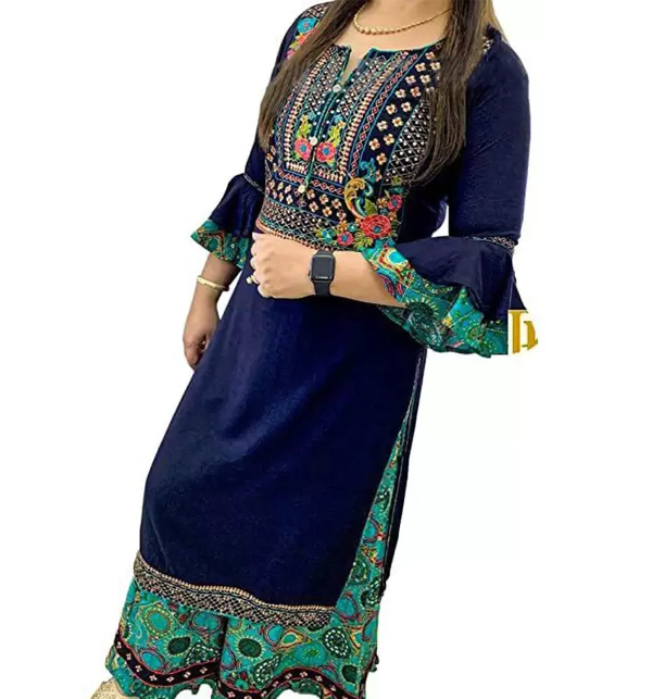 Latest Embroidered 2 Pcs Lawn Dress (UnStitched) (DRL-1261)