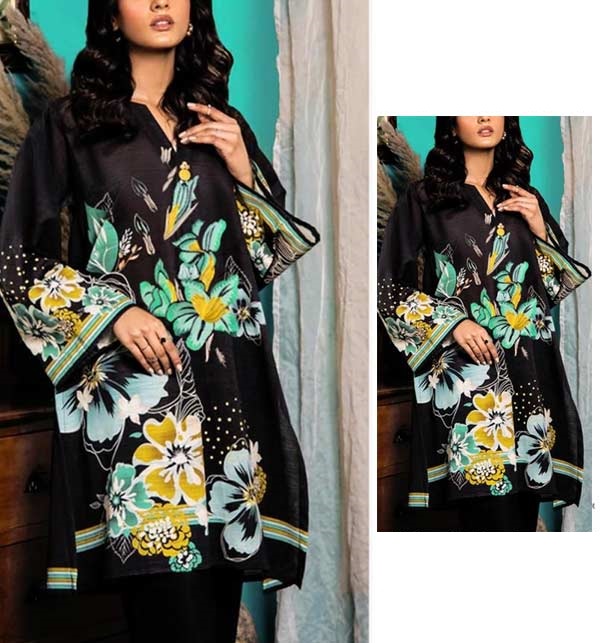 Lawn Embroidered Dress Collection 2022 With Chiffon Dupatta (UnStitched) (DRL-1183)