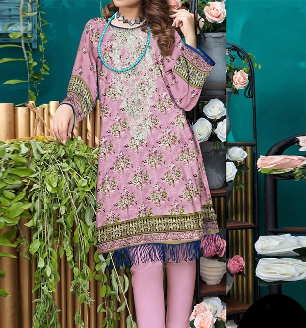 Latest Embroidered Lawn Dress (Unstitched) (DRL-1331)
