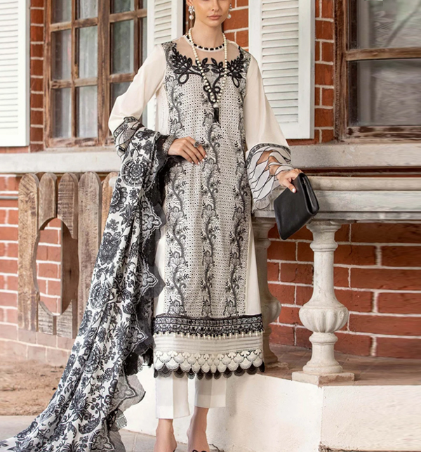 Lawn suit with silk hotsell dupatta online