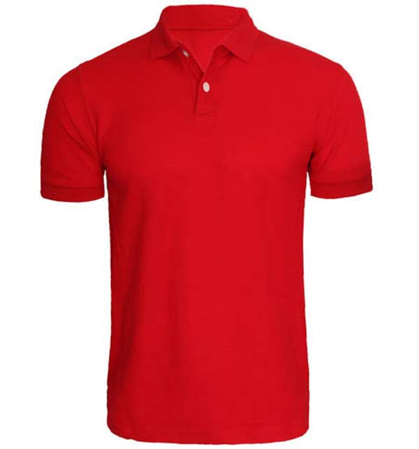 Mens Cotton Red Polo T-Shirts - (DT-20)	