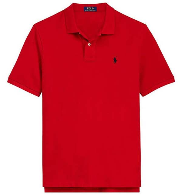 Mens Cotton Red Polo T-Shirts - (DT-16)