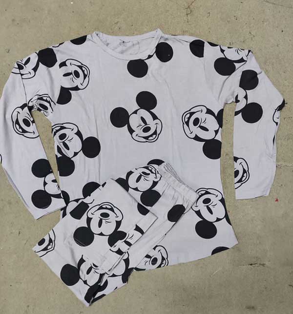 Sleep Wear Mickey Mouse Printed For Women and Girls (ND-9)