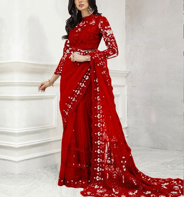 Designer Saree For Wedding Function - Evilato Online Shopping