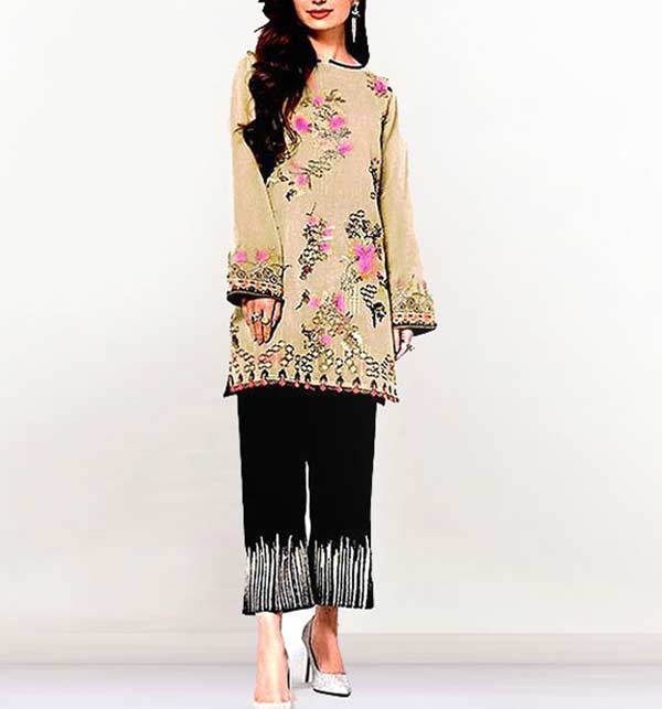 Lawn Full Heavy Embroidered Lawn Suit with Embroidered Trouser (DRL-1007)